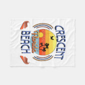 Crescent Beach, California Fleece Deken (Voorkant (Horizontaal))
