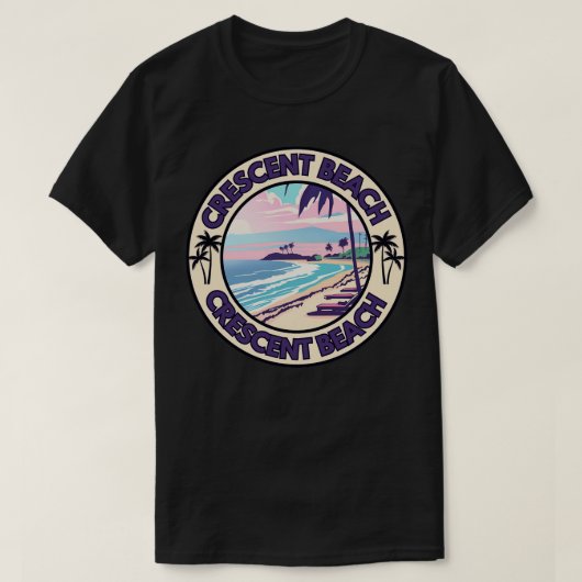 Crescent Beach Floride TShirt 1 (Design devant)