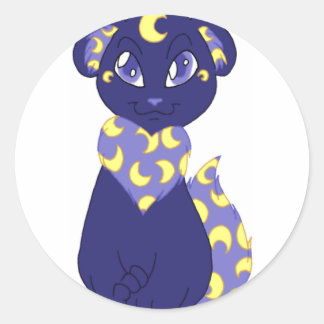 Crescent Bearfox Ronde Sticker