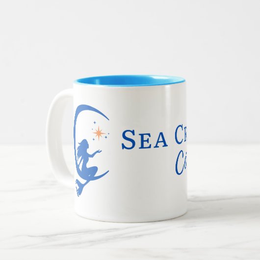 Crescent de mer Cottage café Mug (Devant gauche)
