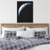 Crescent Earth genomen van de Apollo 4 missie. 2 Canvas Afdruk (Insitu (Slaapkamer))
