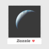 Crescent Earth genomen van de Apollo 4 missie. 2 Sticker (Vel)