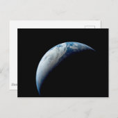 Crescent Earth genomen van de Apollo 4 missie. Briefkaart (Voorkant / Achterkant)