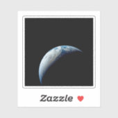 Crescent Earth genomen van de Apollo 4 missie. Sticker (Vel)