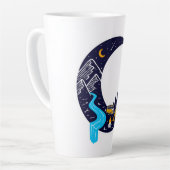 Crescent Moon Avontuur Camping Latte Mok (Linkerhoek)