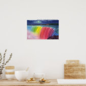 Crescent Moon boven Verlichte Horseshow Poster (Keuken)