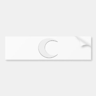 Crescent Moon Bumpersticker