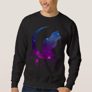 Crescent Moon Cat Mystical Pastel Gothic Spirituee Trui