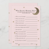 Crescent Moon die de roze kaart van het spel van d (Voorkant / Achterkant)