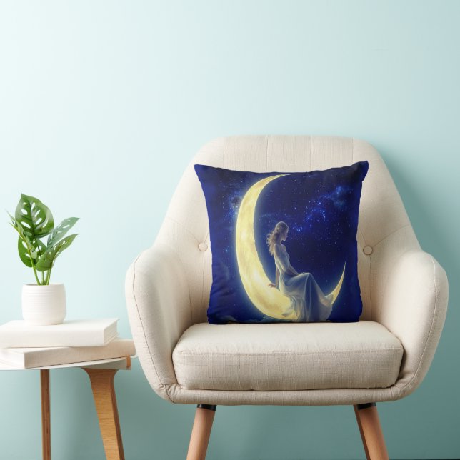 Crescent Moon Dreamer-Sierkussen Kussen (Stoel)