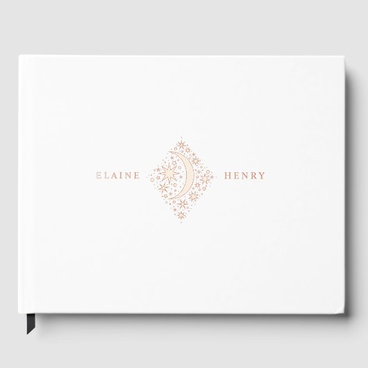 Crescent Moon en Stars Gastenboek (Voorkant)