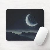 Crescent Moon en Stars Muismat (Met muis)