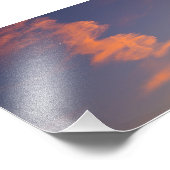 Crescent Moon, Evening Sky, Ohio Foto Afdruk (Hoek)