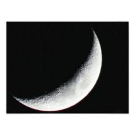 Crescent Moon Foto Afdruk