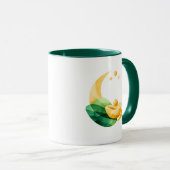 Crescent Moon Gold Pot St. Patrick's Day Mug (Devant droit)