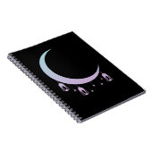 Crescent Moon Gothic Spiritueel Pastel Gothic Notitieboek (Rechterzijde)