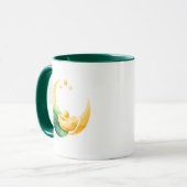 Crescent Moon Gouden Pot St. Patrick's Day Mok (Voorkant links)