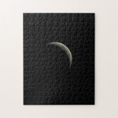 Crescent Moon in Black Sky Jigzaag Puzzle Legpuzzel (Verticaal)
