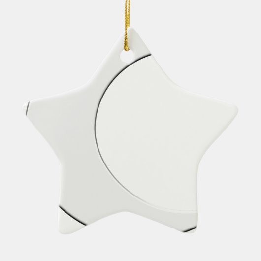 Crescent Moon Keramisch Ornament (Voorkant)