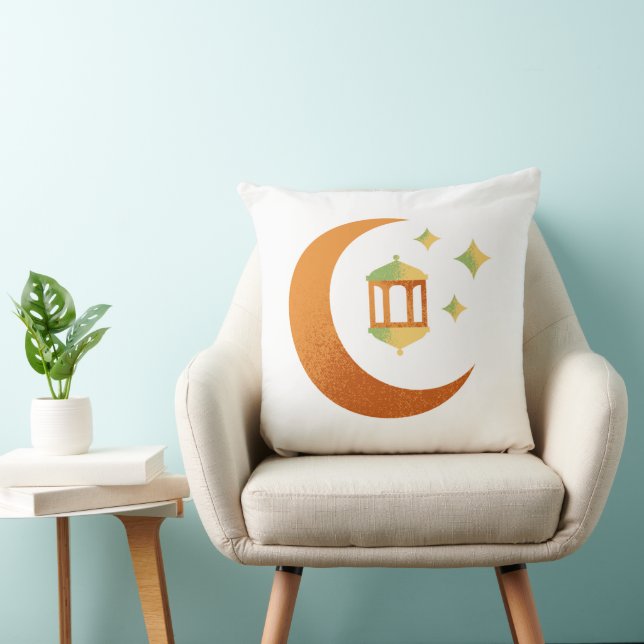 Crescent Moon & Lantern Pillow  Kussen (Stoel)