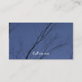 Crescent Moon Night Sky Visitekaartje (Achterkant)