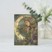Crescent Moon Ostara Briefkaart (Staand voorkant)