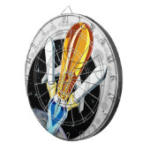 Crescent Moon Rocket Start Dartboard "Heavy Lift" Dartbord (Voorkant Rechts)