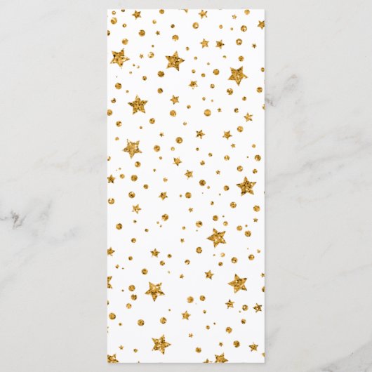 Crescent Moon Starry Night Mariage plat menu (Dos)