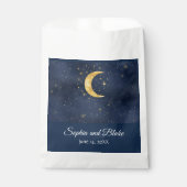 Crescent Moon Starry Nuit Mariage Faveur Sacs (Devant)