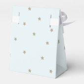 Crescent Moon & Stars Blue Baby shower geschenkdoo Bedankdoosjes (Achterkant)