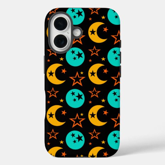 Crescent Moon Stars Night Sky Galaxy Midnight Case-Mate iPhone Case (Achterkant)