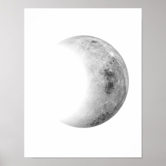 Crescent Moon Wall Decor, Moon Wall Decor Poster