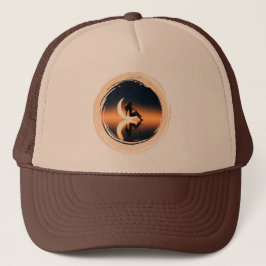 Crescent Moon Woman – Celestial Moonlight Art Shir Trucker Pet