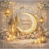 Crescent Of Light & Peace - Square Vinyl Sticker (Voorkant)