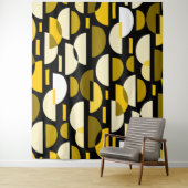 Crescent Pattern 010921 - Amber Wandkleed (In situ)