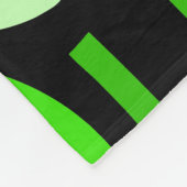 Crescent Pattern 010921 - Grass Green Fleece Deken (Hoek)