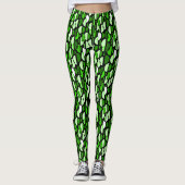 Crescent Pattern 010921 - Grass Green Leggings (Voorkant)