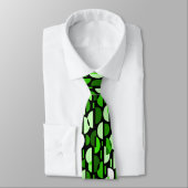 Crescent Pattern 010921 - Grass Green Stropdas (Gebonden)