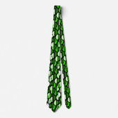 Crescent Pattern 010921 - Grass Green Stropdas (Voorkant)