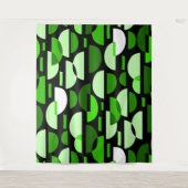 Crescent Pattern 010921 - Grass Green Wandkleed (Voorkant)