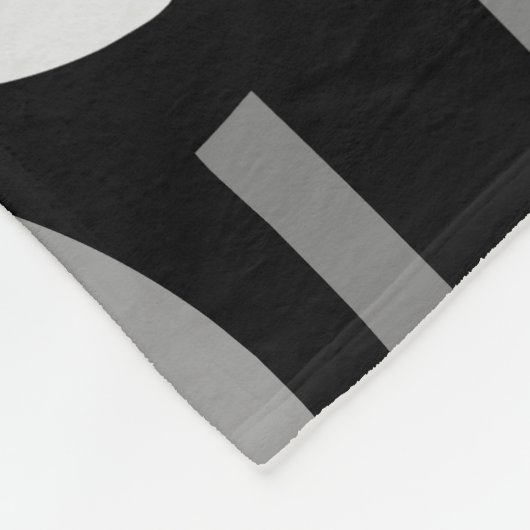 Crescent Pattern 010921 - Monochrome Fleece Deken (Hoek)