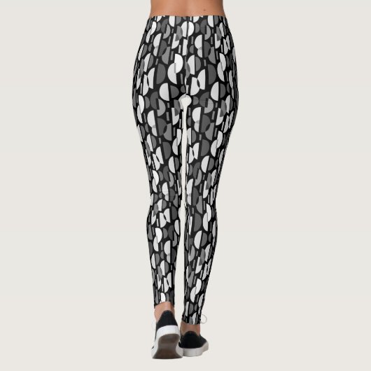 Crescent Pattern 010921 - Monochrome Leggings (Achterkant)