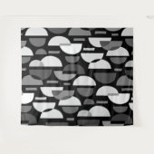 Crescent Pattern 010921 - Monochrome Wandkleed (Voorkant (horizontaal))