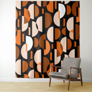 Crescent Pattern 010921 - Oranje Wandkleed