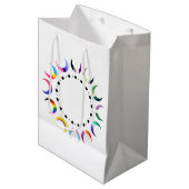 Crescent Pride Moons & Heart Ring Medium Cadeauzakje (Voorkant Gekanteld)