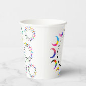 Crescent Pride Moons & Heart Ring Papieren Bekers (Rechts)