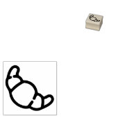 Crescent Roll Mini Stamp Scrapbooking and Crafts Rubberstempel (Gestempeld)