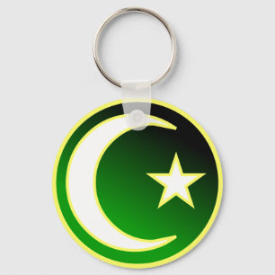 Crescent & ster van de islam sleutelhanger