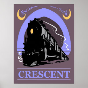 Crescent Train Ride Poster