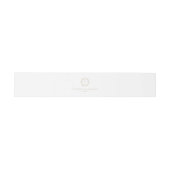 Crest Beige Monogram Weddenschap Uitnodigingen Wikkel (Vlak)
